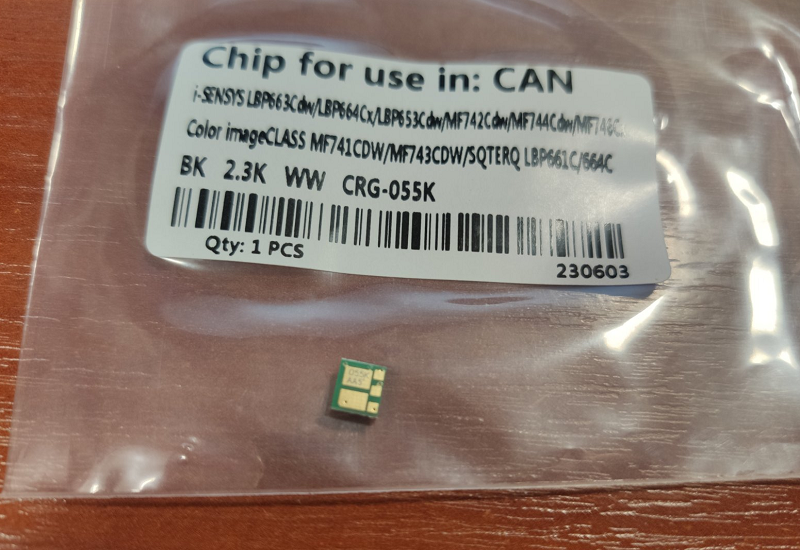 Чіп Canon cartridge 055 black lbp66x mf74x