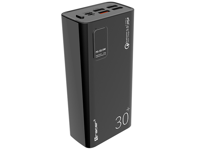 TRACER MODI 30000mAh QC3.0 PD20W Powerbank black - Зображення 3