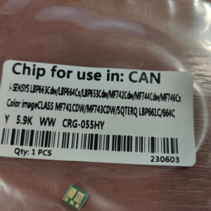 Чіп Canon cartridge 055H yellow lbp66x mf74x