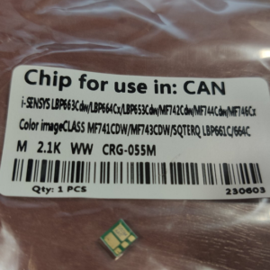 Чіп Canon cartridge 055 magenta lbp66x mf74x