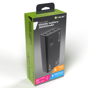 TRACER MODI 30000mAh QC3.0 PD20W Powerbank black