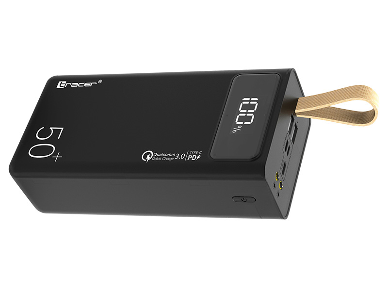TRACER Magni 50000MAH QC3.0 PD20W SPC VOOC Powerbank black - Зображення 3
