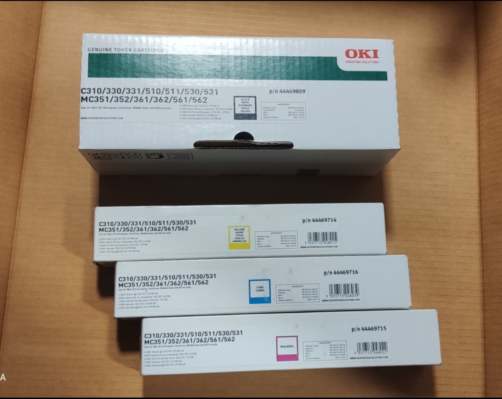 Тонер картридж Oki 44469809 до c310/330/510/511/ 530/531/mc351/352/ 362/561/562 Black - Зображення 2