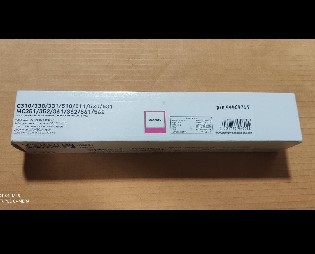 Тонер картридж Oki 44469715 до c310/330/510/511/ 530/531/mc351/352/ 362/561/562 Magenta