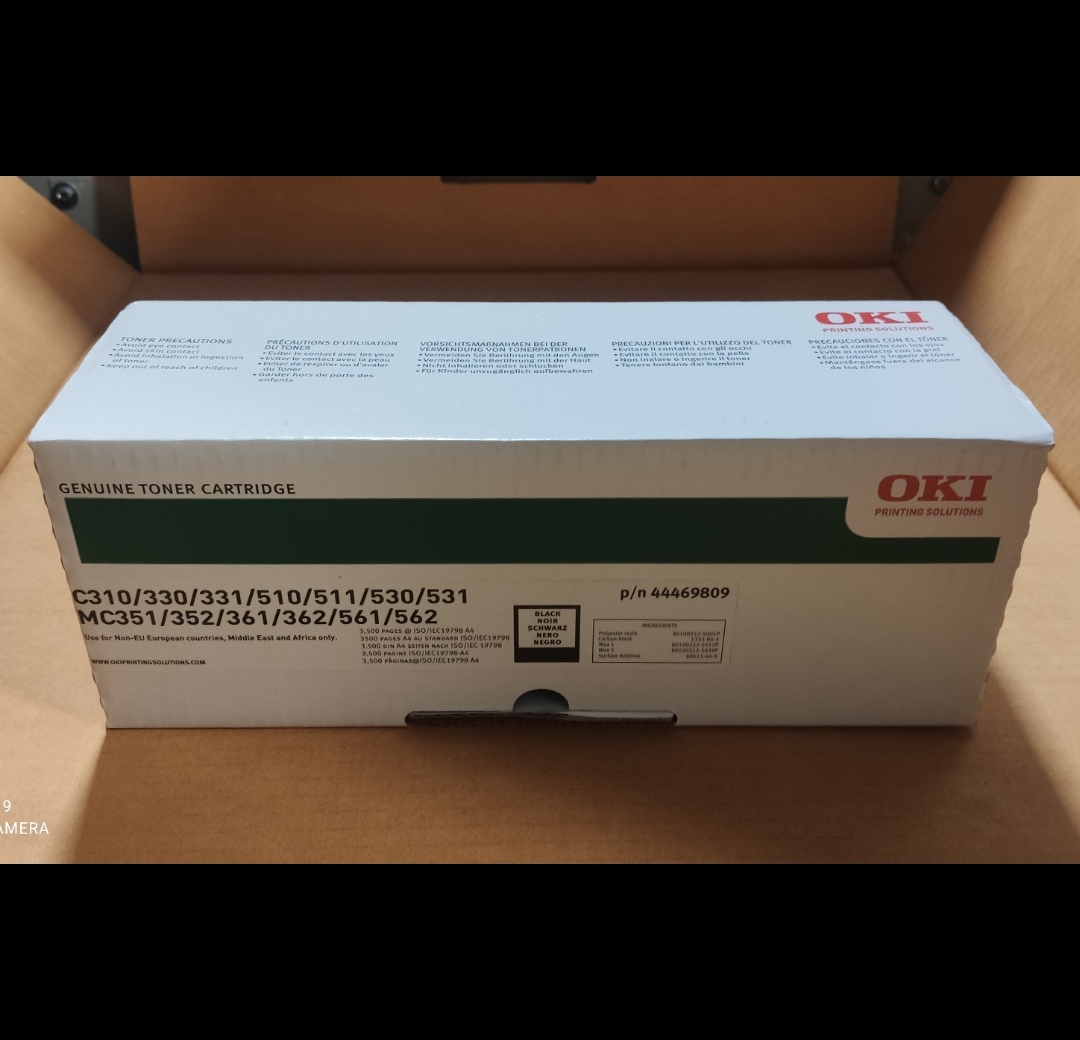 Тонер картридж Oki 44469809 до c310/330/510/511/ 530/531/mc351/352/ 362/561/562 Black