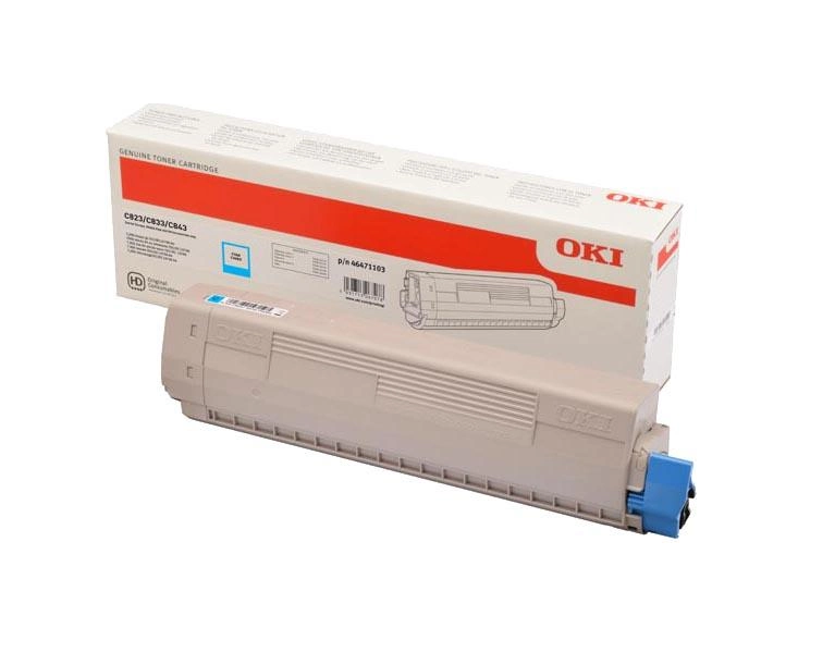 Заправка Oki c823 cyan 46471103